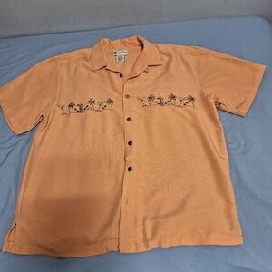 Havana Jack's Cafe men's XXL button-down tropical short sleeve shirt. EUC